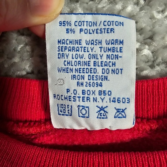 Champion Women Pullover Sweatshirt Size XL Red Vintage Casual Cozy USA Made READ - Picture 5 of 12